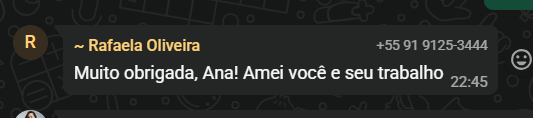 Feedback de Rafaela Oliveira